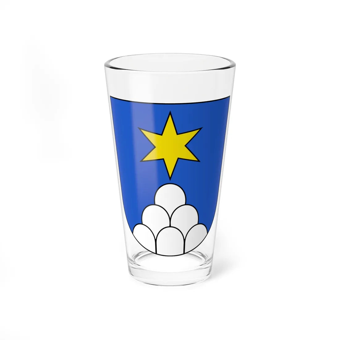Sternenberg-blazon (Switzerland) (Coat of Arms) Pint Glass 16oz 16oz - Go Mug Yourself