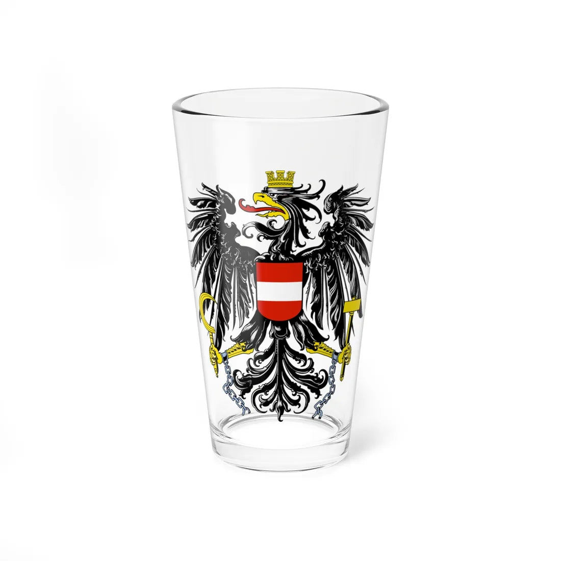 Österreich Bundesadler (Austria) (Coat of Arms) Pint Glass 16oz 16oz - Go Mug Yourself