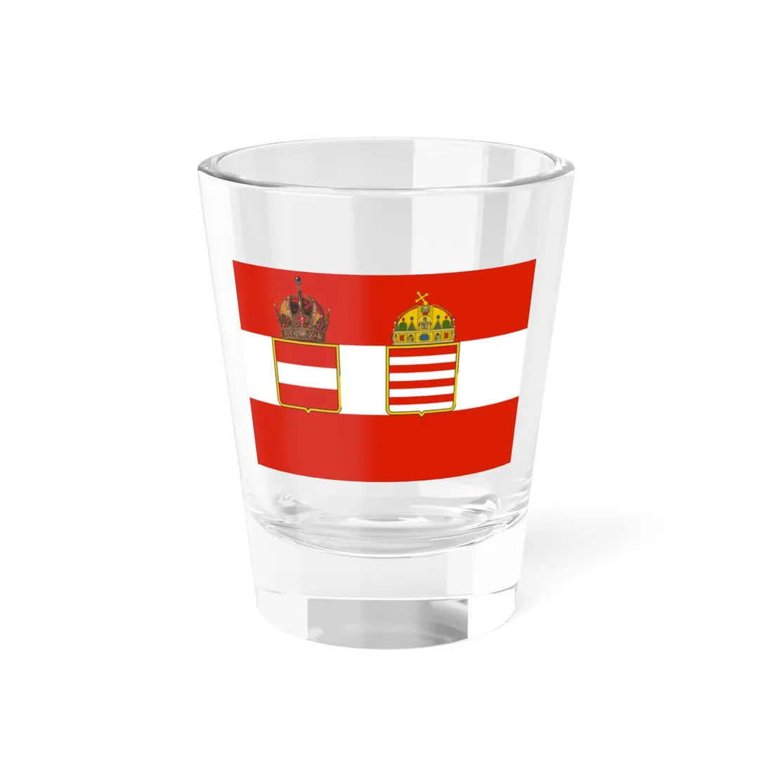 Österreich-Ungarn Kriegsflagge 1915 (Austria) Shot Glass 1.5oz 1.5oz - Go Mug Yourself