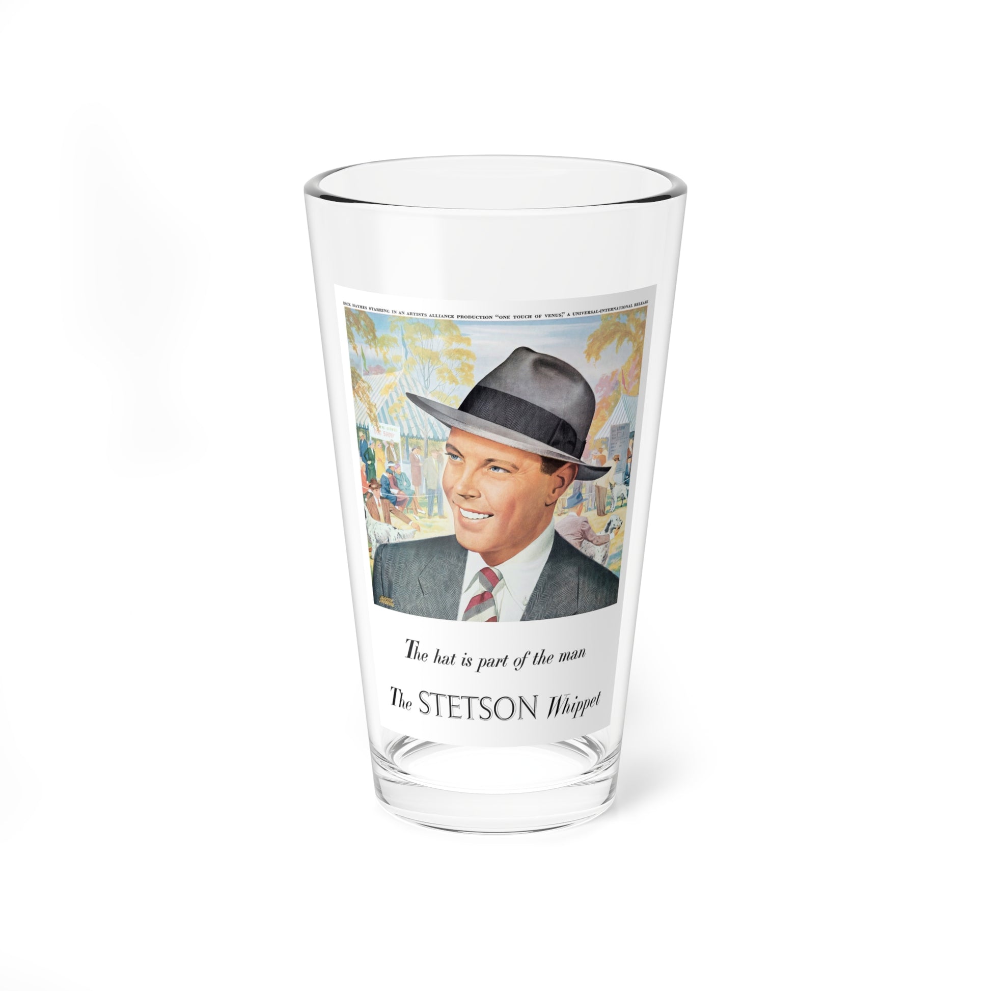 Stetson Personality Posters 3 (John B. Stetson Company, 1949) (Magazine Illustration) Pint Glass 16oz-16oz-Go Mug Yourself