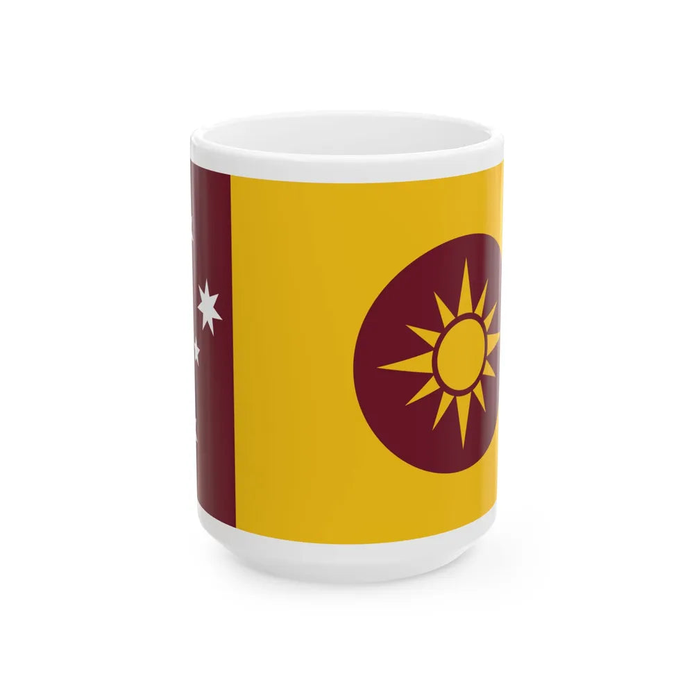 Steven Squires Queensland Flag Proposal (Australia) White Coffee Mug 15oz - Go Mug Yourself