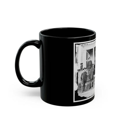 Stevensburg, Va. Gen. Judson Kilpatrick, 3d Division, Cavalry Corps, With Ladies And Staff Members On The Porch Of Headquarters (U.S. Civil War) Black Coffee Mug-Go Mug Yourself