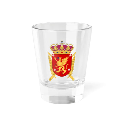 Östgöta helikopterskvadron vapen (Sweden) (Coat of Arms) Shot Glass 1.5oz 1.5oz - Go Mug Yourself