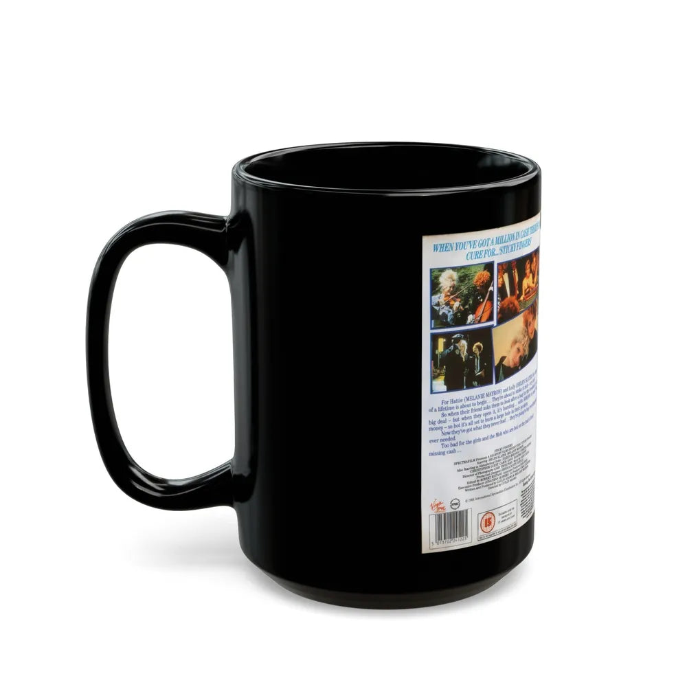 STICKY FINGERS (VHS COVER) - Black Coffee Mug-Go Mug Yourself