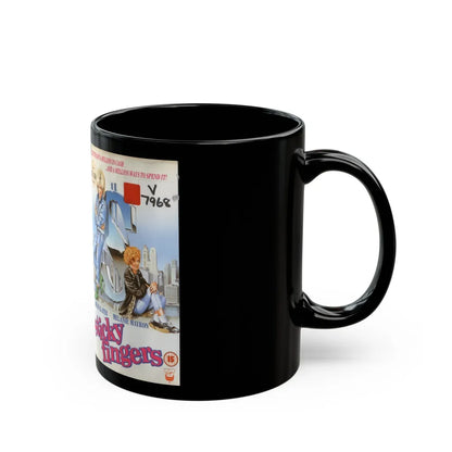 STICKY FINGERS (VHS COVER) - Black Coffee Mug-Go Mug Yourself