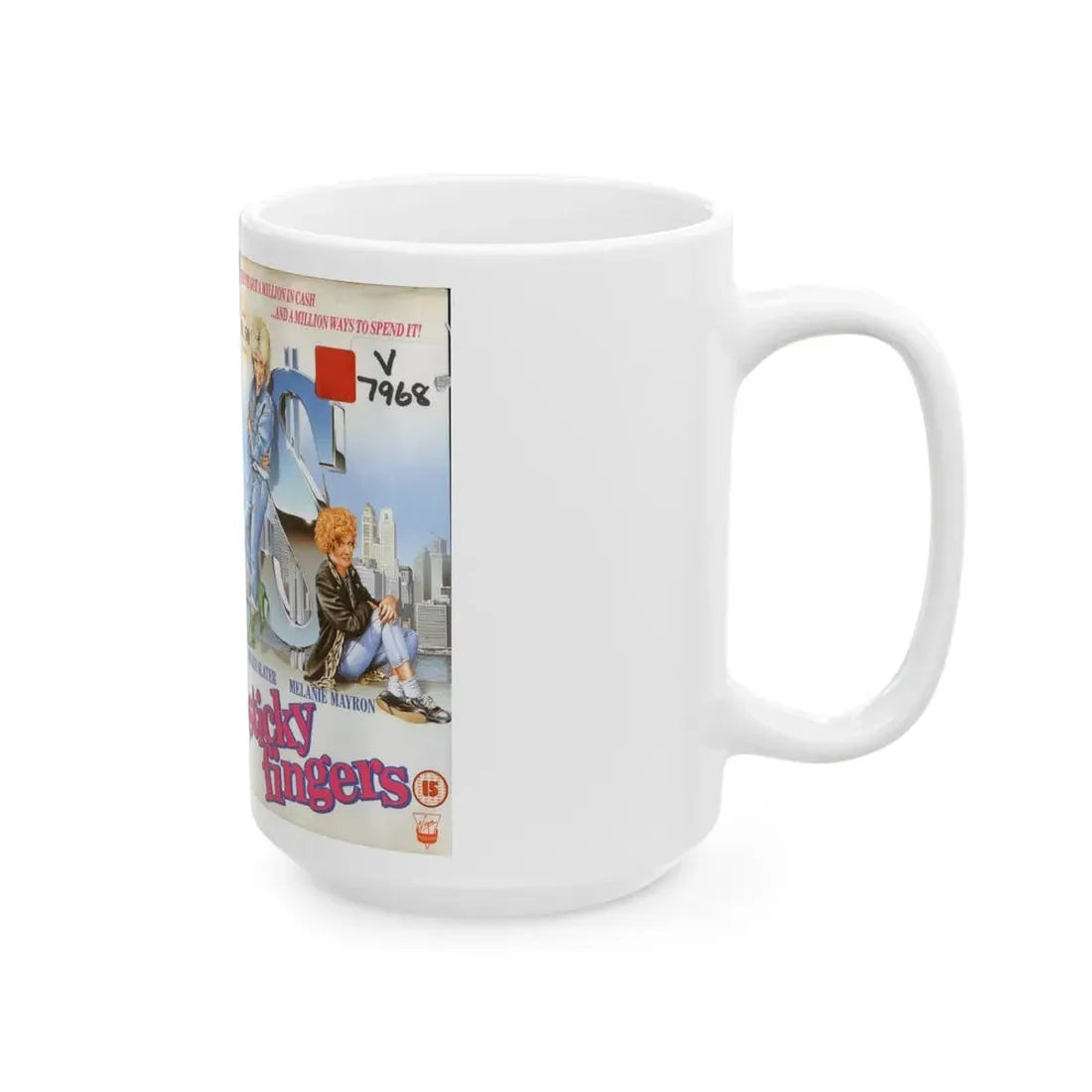 STICKY FINGERS (VHS COVER) - White Coffee Mug - Go Mug Yourself