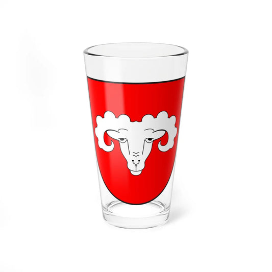 Stierva wappen (Switzerland) (Coat of Arms) Pint Glass 16oz 16oz - Go Mug Yourself