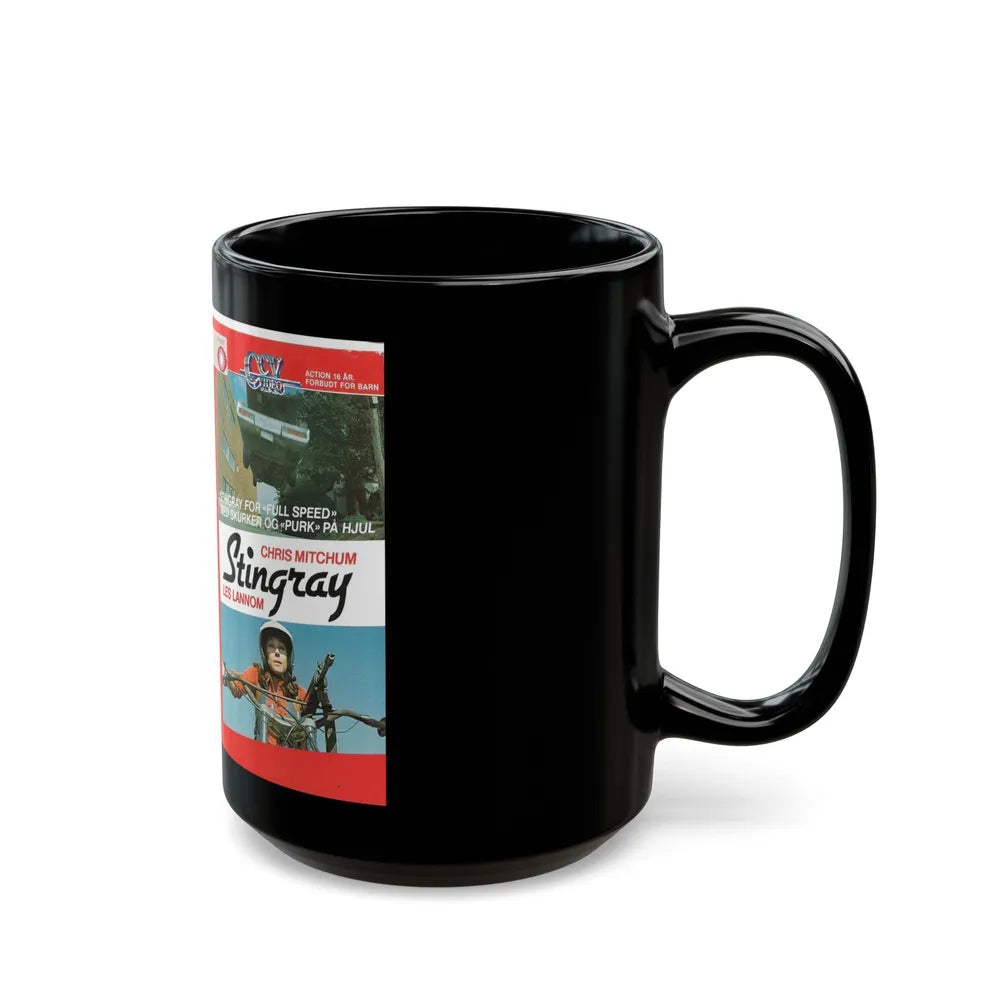 STINGRAY (VHS COVER) - Black Coffee Mug-Go Mug Yourself