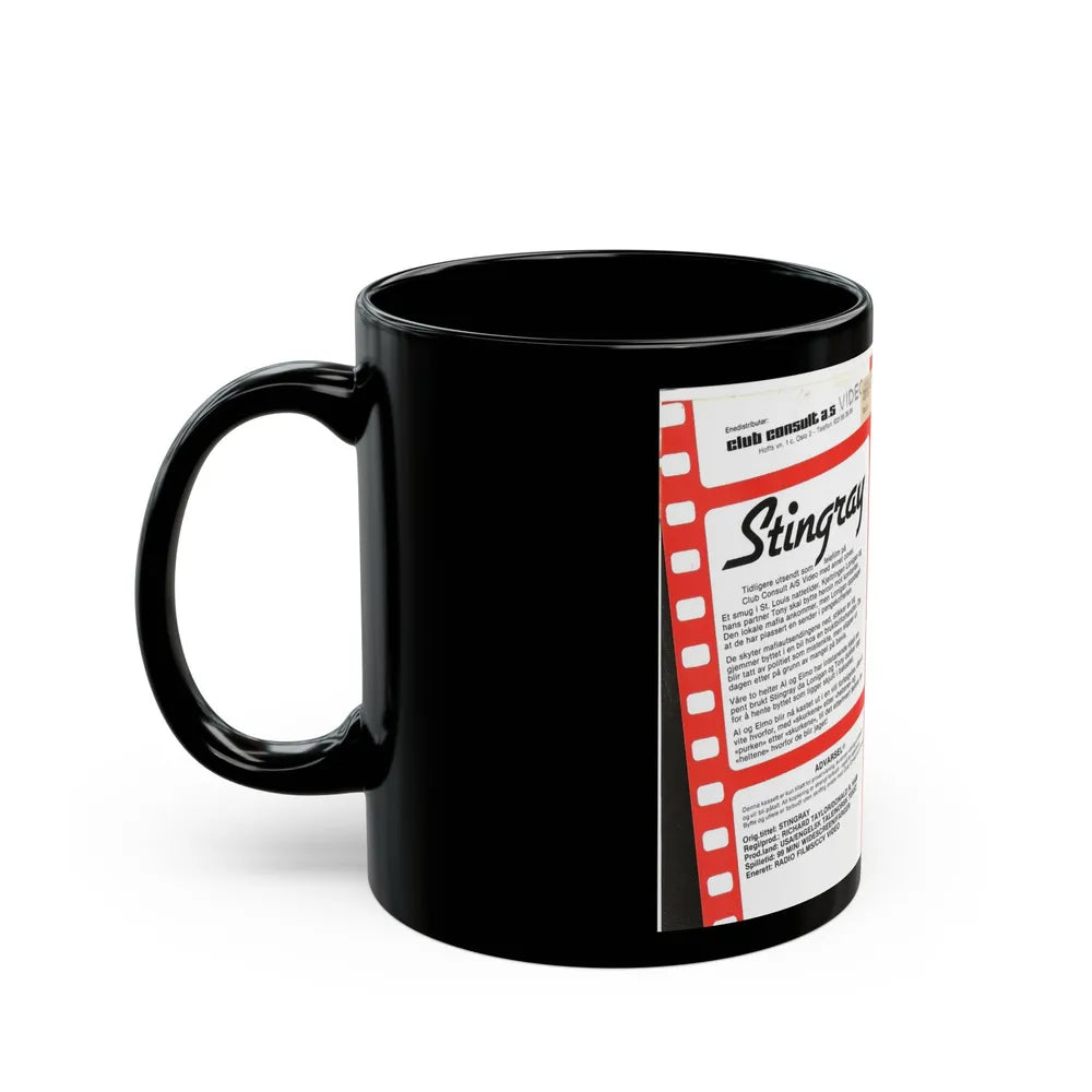 STINGRAY (VHS COVER) - Black Coffee Mug-Go Mug Yourself