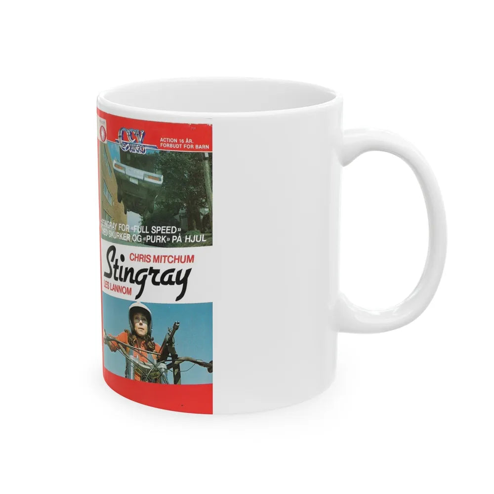 STINGRAY (VHS COVER) - White Coffee Mug-Go Mug Yourself