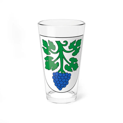 StMargrethen-blazon (Switzerland) (Coat of Arms) Pint Glass 16oz 16oz - Go Mug Yourself