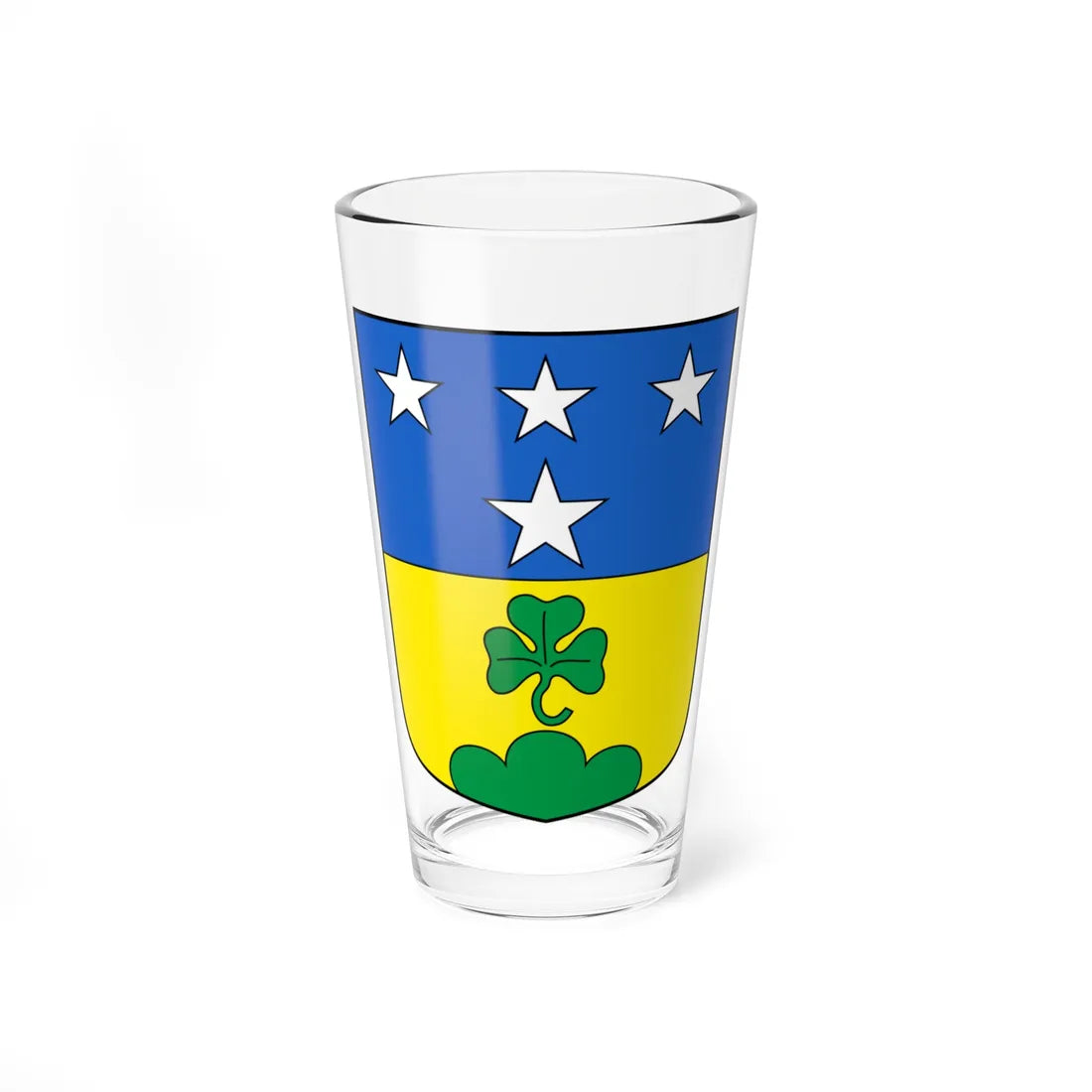 StNiklaus VS-blazon (Switzerland) (Coat of Arms) Pint Glass 16oz 16oz - Go Mug Yourself