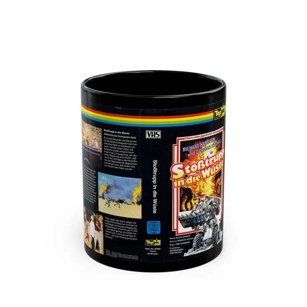 STOBTRUPP IN DIE WUSTE (VHS COVER) - Black Coffee Mug-11oz-Go Mug Yourself