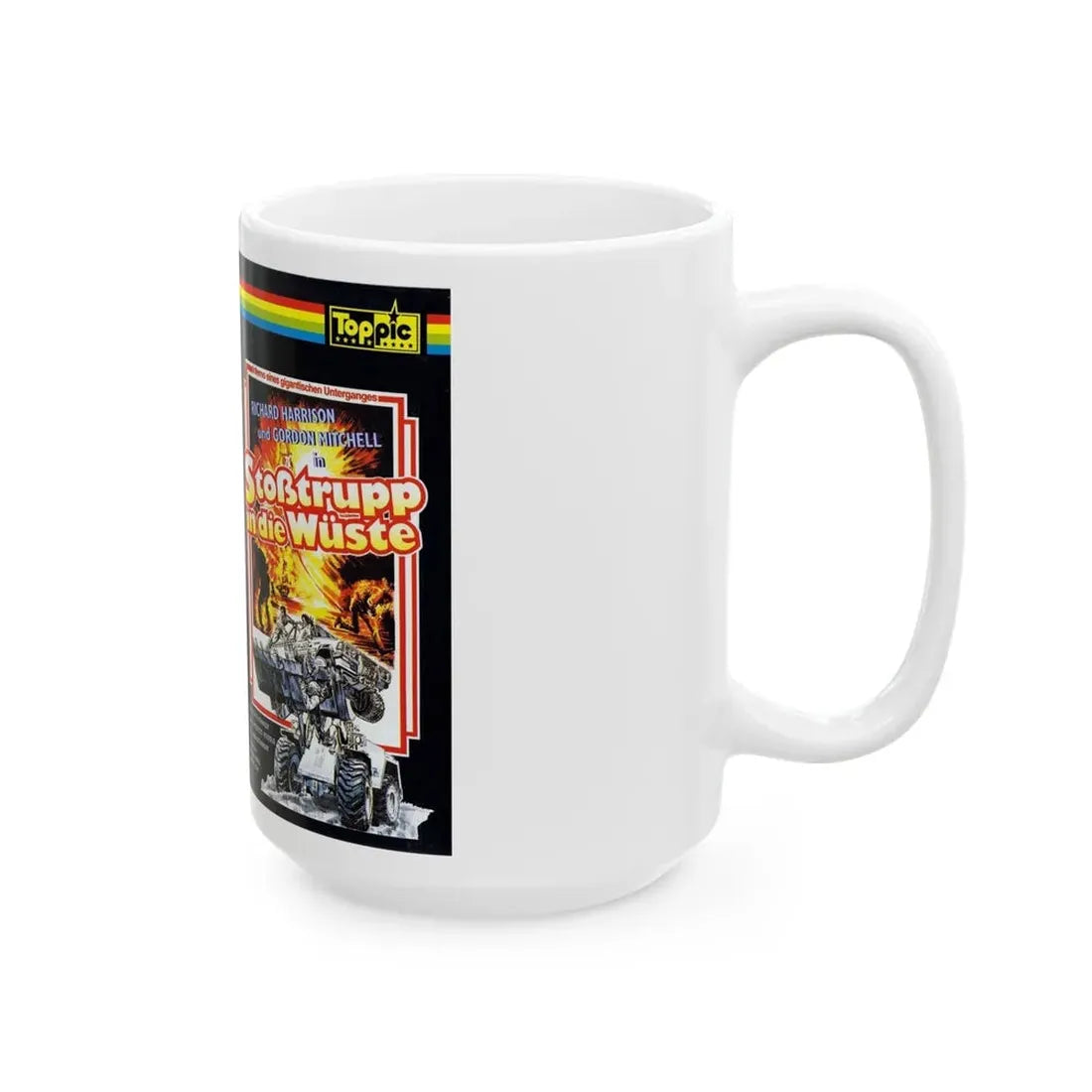 STOBTRUPP IN DIE WUSTE (VHS COVER) - White Coffee Mug - Go Mug Yourself
