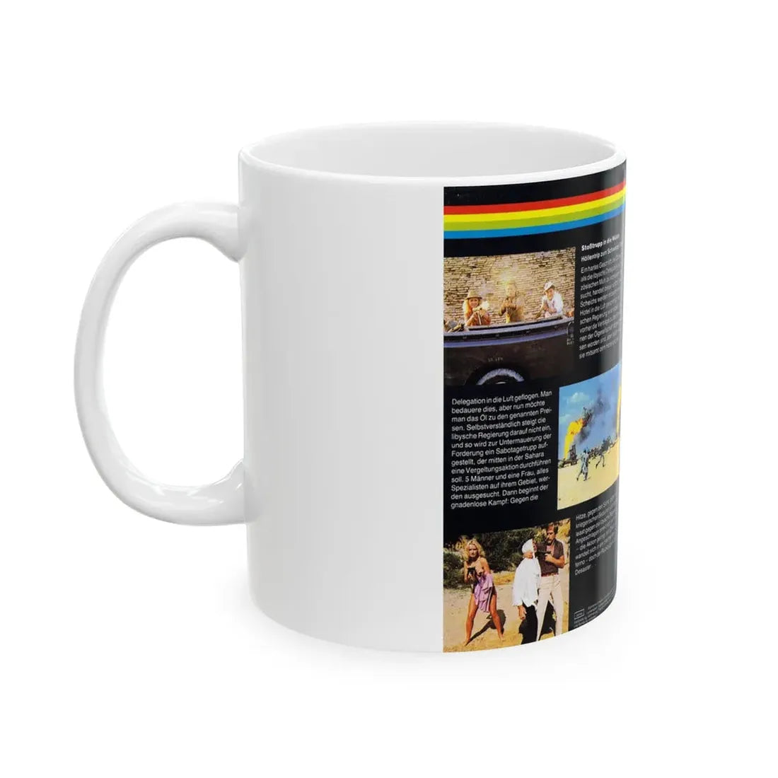 STOBTRUPP IN DIE WUSTE (VHS COVER) - White Coffee Mug - Go Mug Yourself