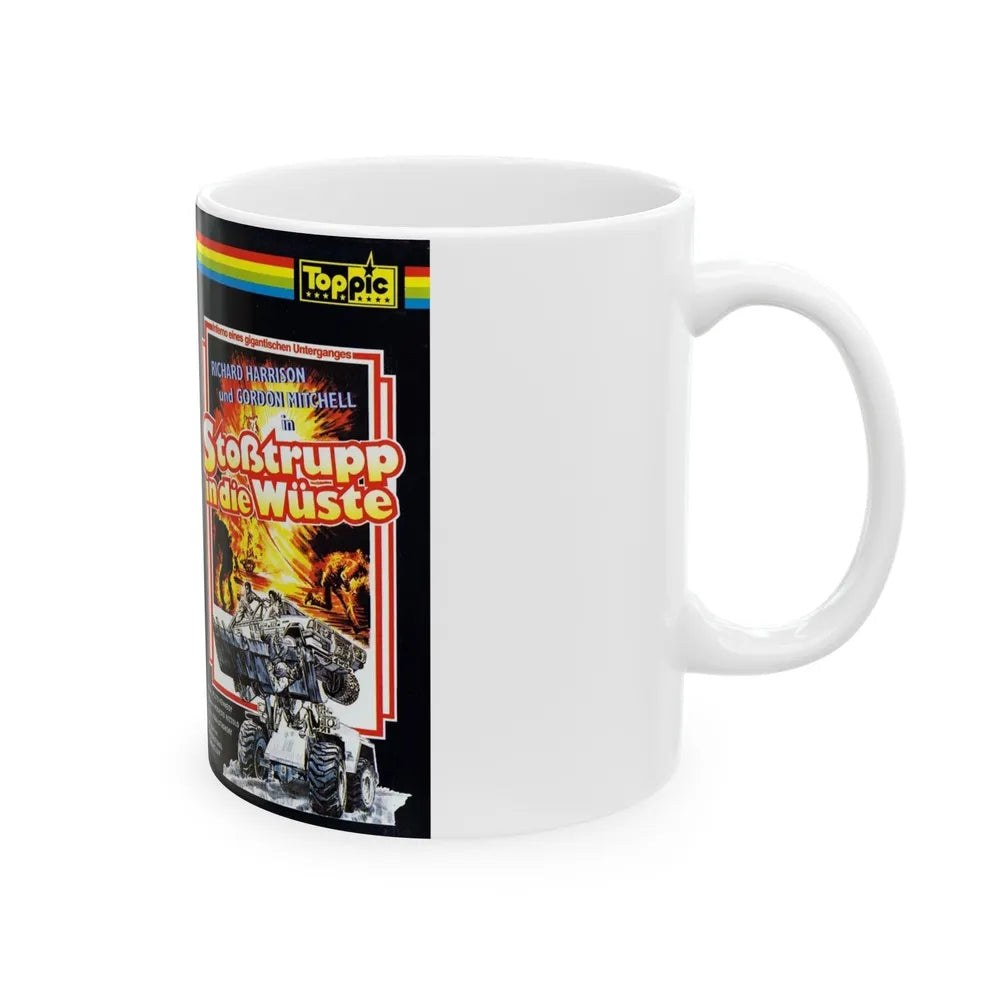 STOBTRUPP IN DIE WUSTE (VHS COVER) - White Coffee Mug-Go Mug Yourself