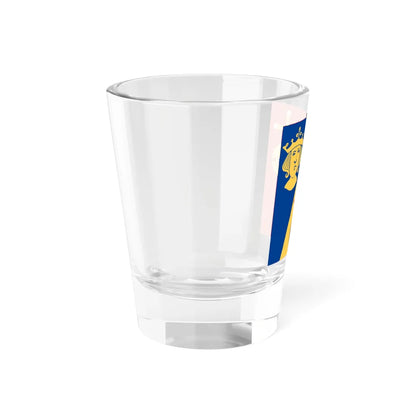 Stockholms lan vapenflagga (Sweden) Shot Glass 1.5oz - Go Mug Yourself