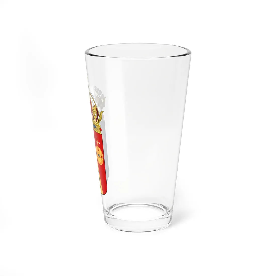 Stockholms läns vapen crowned (Sweden) (Coat of Arms) Pint Glass 16oz - Go Mug Yourself