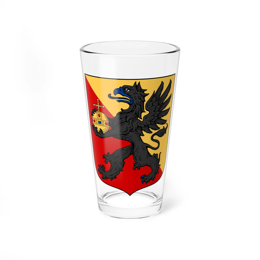 Stockholms läns vapen före 1968 (Sweden) (Coat of Arms) Pint Glass 16oz 16oz - Go Mug Yourself
