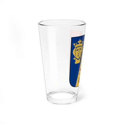 Stockholms läns vapen (Sweden) (Coat of Arms) Pint Glass 16oz - Go Mug Yourself