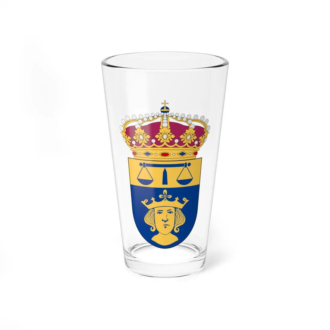 Stockholms tingsrätt vapen (Sweden) (Coat of Arms) Pint Glass 16oz 16oz - Go Mug Yourself