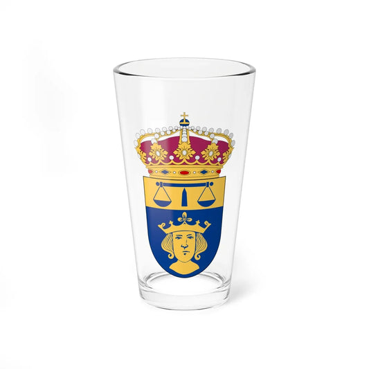 Stockholms tingsrätt vapen (Sweden) (Coat of Arms) Pint Glass 16oz 16oz - Go Mug Yourself