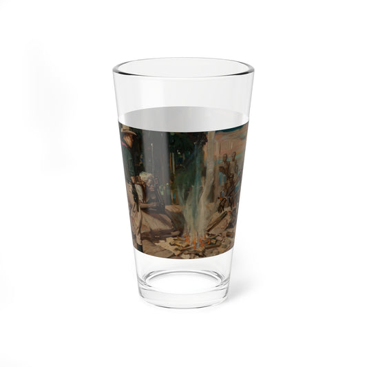 Stockmen and Bushmen (Magazine Illustration) Pint Glass 16oz-16oz-Go Mug Yourself