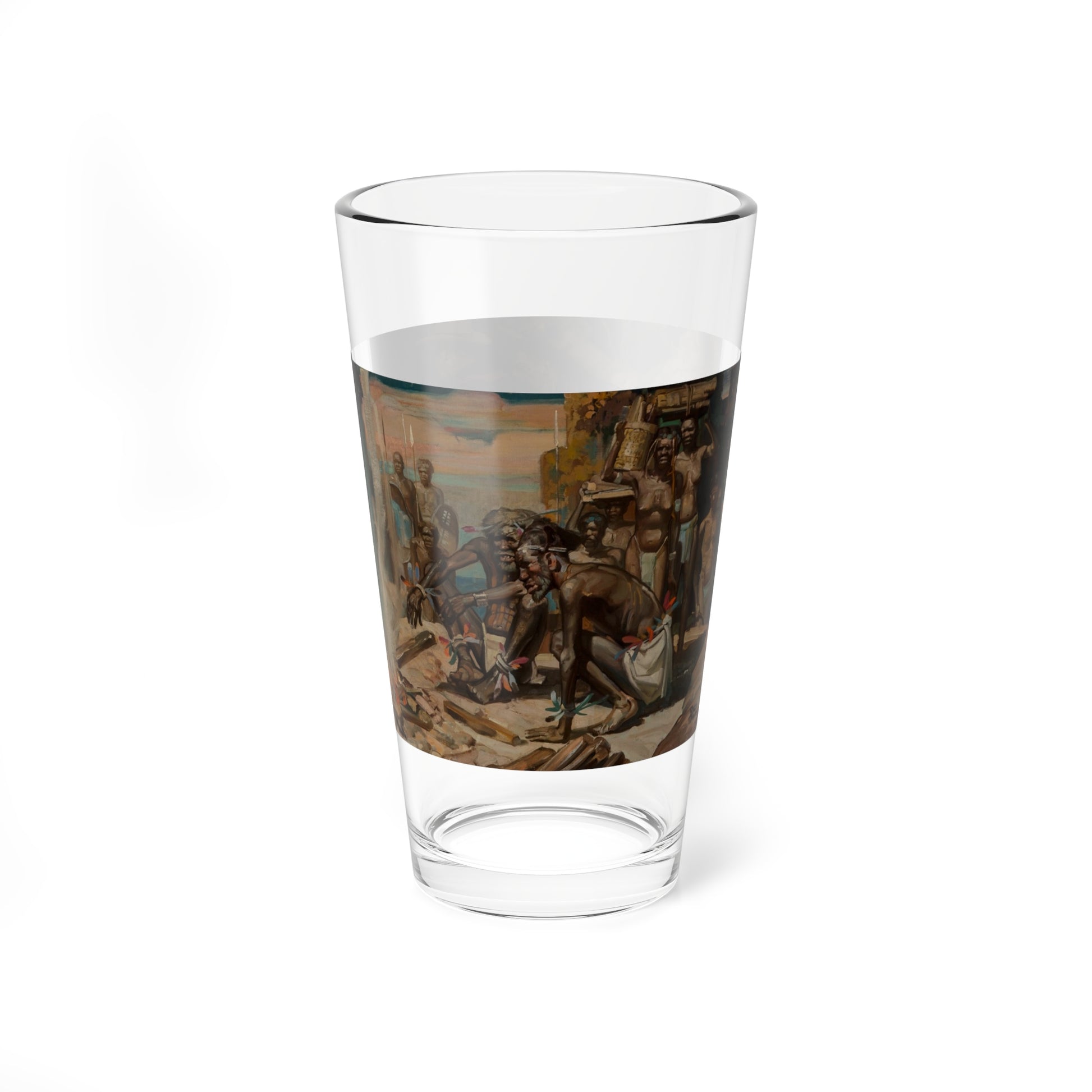 Stockmen and Bushmen (Magazine Illustration) Pint Glass 16oz-Go Mug Yourself