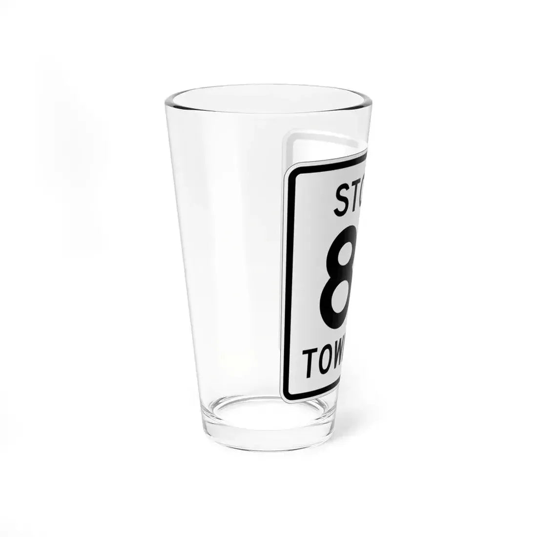 Stokes Township Route 84 Logan County Ohio (Ohio) (Road Sign) Pint Glass 16oz - Go Mug Yourself