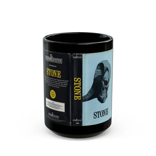 STONE (VHS COVER) - Black Coffee Mug 15oz - Go Mug Yourself