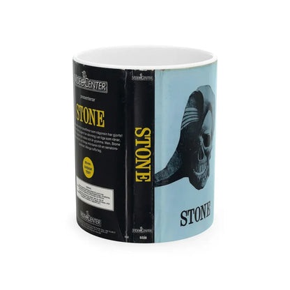 STONE (VHS COVER) - White Coffee Mug 11oz - Go Mug Yourself