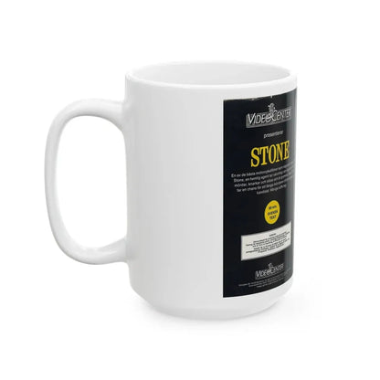 STONE (VHS COVER) - White Coffee Mug - Go Mug Yourself