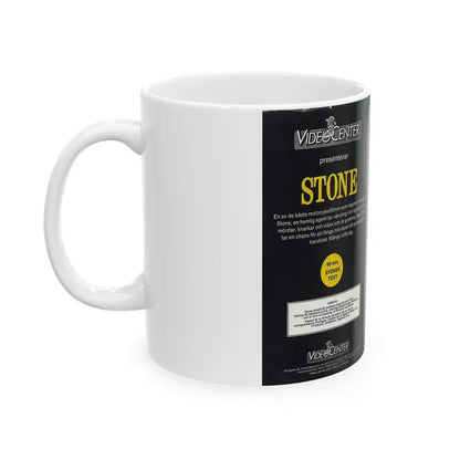 STONE (VHS COVER) - White Coffee Mug - Go Mug Yourself