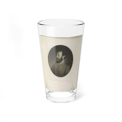 Stonewall Jackson From A Photograph From Life (U.S. Civil War) Pint Glass 16oz-16oz-Go Mug Yourself