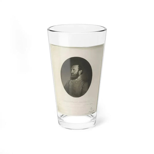 Stonewall  Jackson From A Photograph From Life (U.S. Civil War) Pint Glass 16oz 16oz - Go Mug Yourself