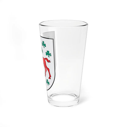 Stoniškiai COA (Lithuania) (Coat of Arms) Pint Glass 16oz - Go Mug Yourself
