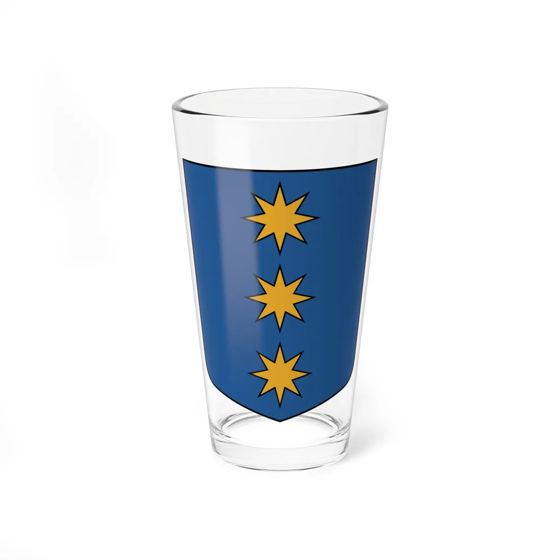Stopiņu pagasta ģerbonis (Latvia) (Coat of Arms) Pint Glass 16oz 16oz - Go Mug Yourself