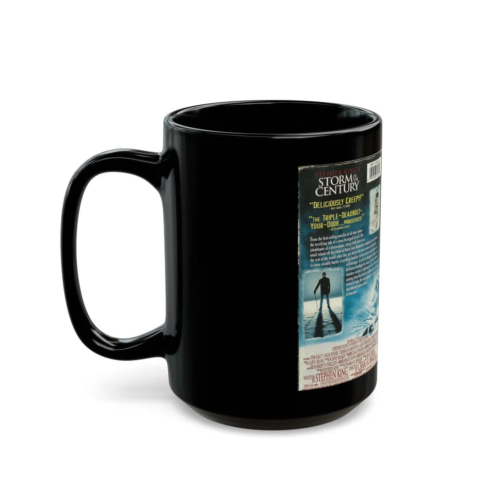 STORM OF THE CENTURY (VHS COVER) - Black Coffee Mug-Go Mug Yourself