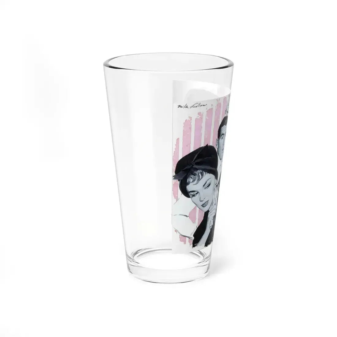 Stormy Day, Woman's Day, February 1959 (Magazine Illustration) Pint Glass 16oz - Go Mug Yourself
