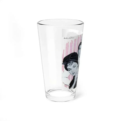 Stormy Day, Woman's Day, February 1959 (Magazine Illustration) Pint Glass 16oz - Go Mug Yourself