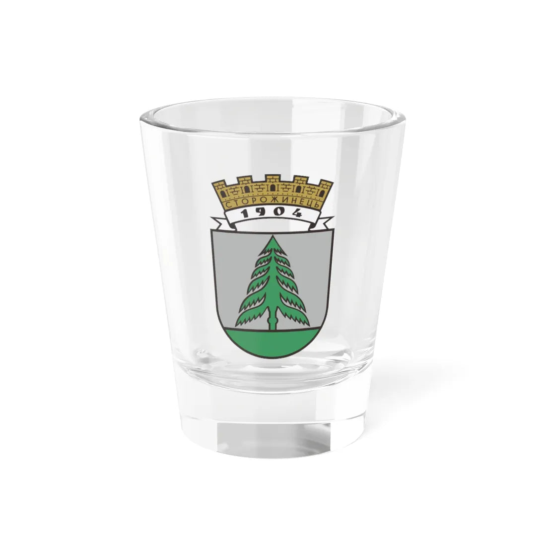 Storoghinets Herb (Ukraine) (Coat of Arms) Shot Glass 1.5oz 1.5oz - Go Mug Yourself
