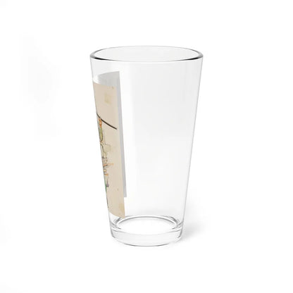 Story illustration (1) (Magazine Illustration) Pint Glass 16oz - Go Mug Yourself