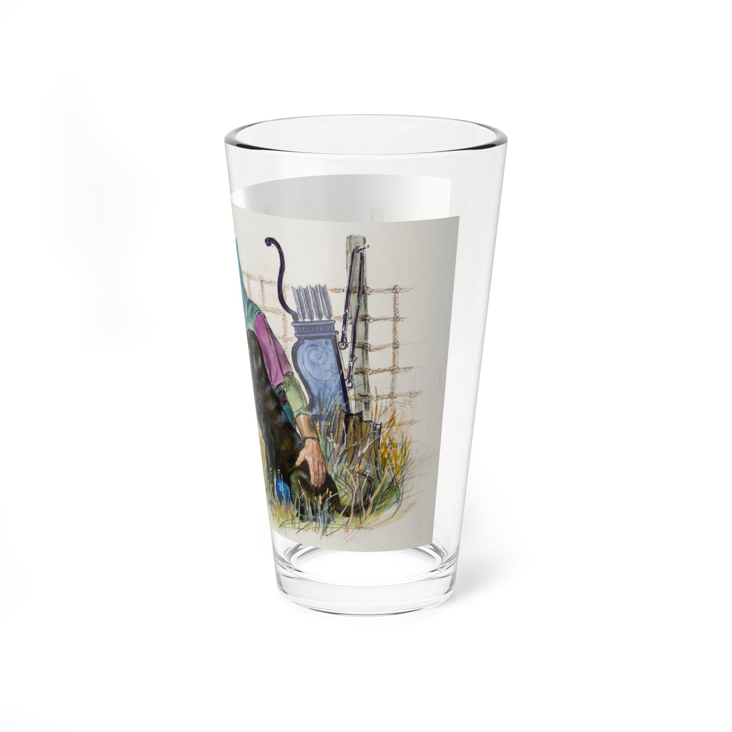 Story illustration (2) (Magazine Illustration) Pint Glass 16oz-Go Mug Yourself