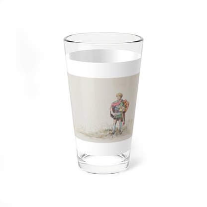 Story illustration (4) (Magazine Illustration) Pint Glass 16oz-Go Mug Yourself