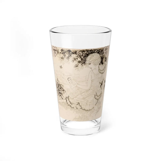 Story illustration for All-Story and Love Stories of the American Girl (Magazine Illustration) Pint Glass 16oz 16oz - Go Mug Yourself