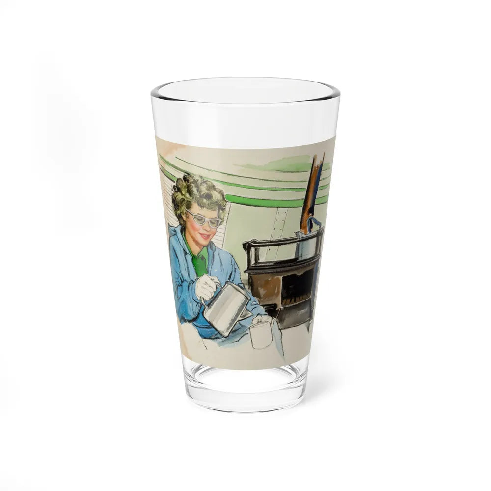 Story illustration, January 1959 (Magazine Illustration) Pint Glass 16oz-16oz-Go Mug Yourself