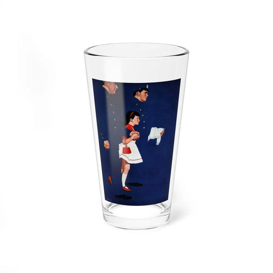 Stowaway (1), Cosmopolitan, July 1953 (Magazine Illustration) Pint Glass 16oz-16oz-Go Mug Yourself