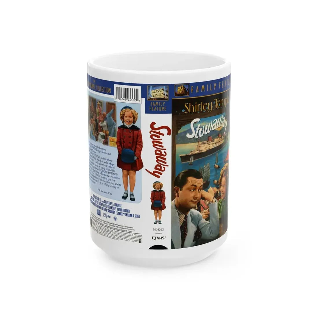 STOWAWAY (VHS COVER) - White Coffee Mug 15oz - Go Mug Yourself