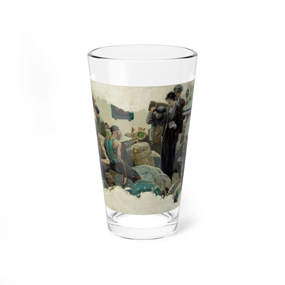 Stowaways, story illustration (Magazine Illustration) Pint Glass 16oz-16oz-Go Mug Yourself