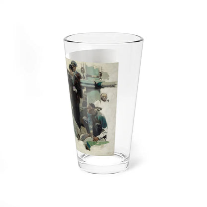 Stowaways, story illustration (Magazine Illustration) Pint Glass 16oz-Go Mug Yourself